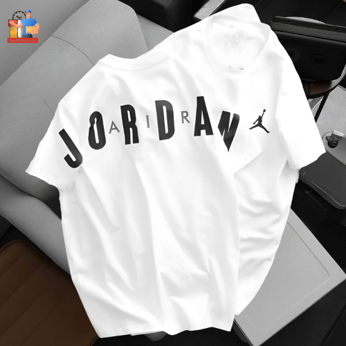 Drop Shoulder T Shirt – Jordan White