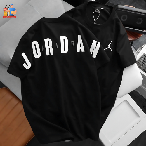 Drop Shoulder T Shirt – Jordan Black